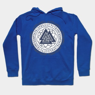 Viking Valknut with Runes | Viking Art | Gift for Dad Hoodie